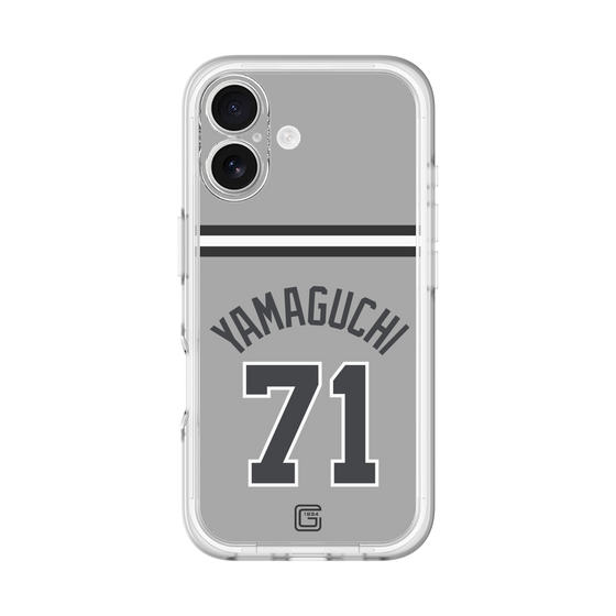スリムプロテクションプレミアムケース［ 読売ジャイアンツ - #71 YAMAGUCHI - ビジター ］