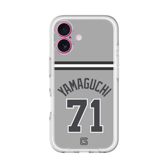 スリムプロテクションプレミアムケース［ 読売ジャイアンツ - #71 YAMAGUCHI - ビジター ］