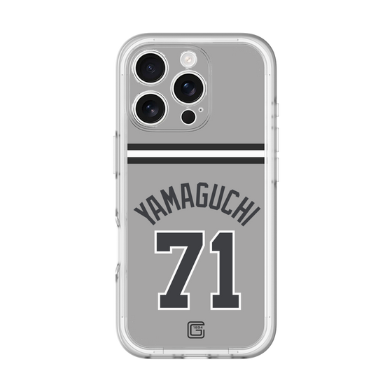 スリムプロテクションプレミアムケース［ 読売ジャイアンツ - #71 YAMAGUCHI - ビジター ］