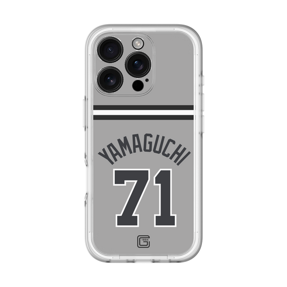 スリムプロテクションプレミアムケース［ 読売ジャイアンツ - #71 YAMAGUCHI - ビジター ］