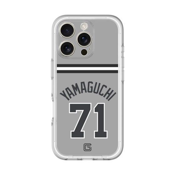 スリムプロテクションプレミアムケース［ 読売ジャイアンツ - #71 YAMAGUCHI - ビジター ］