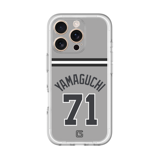 スリムプロテクションプレミアムケース［ 読売ジャイアンツ - #71 YAMAGUCHI - ビジター ］
