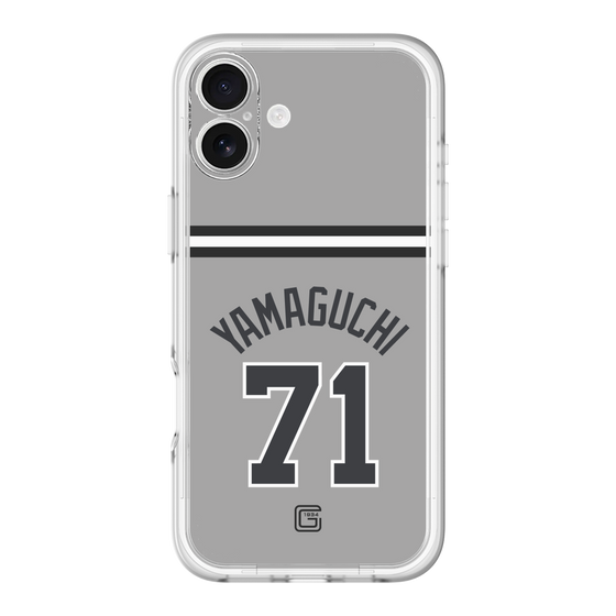 スリムプロテクションプレミアムケース［ 読売ジャイアンツ - #71 YAMAGUCHI - ビジター ］