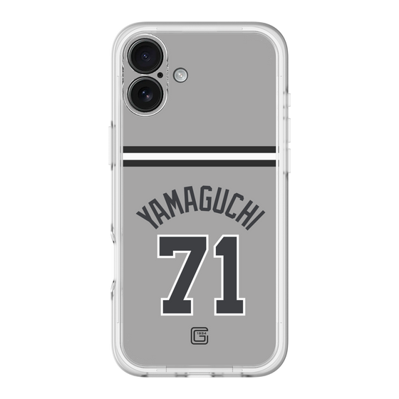 スリムプロテクションプレミアムケース［ 読売ジャイアンツ - #71 YAMAGUCHI - ビジター ］