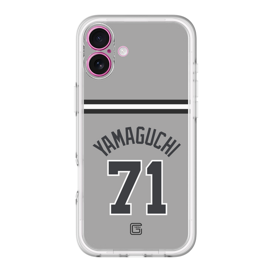 スリムプロテクションプレミアムケース［ 読売ジャイアンツ - #71 YAMAGUCHI - ビジター ］