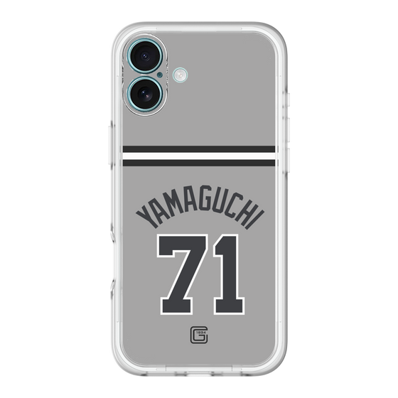 スリムプロテクションプレミアムケース［ 読売ジャイアンツ - #71 YAMAGUCHI - ビジター ］