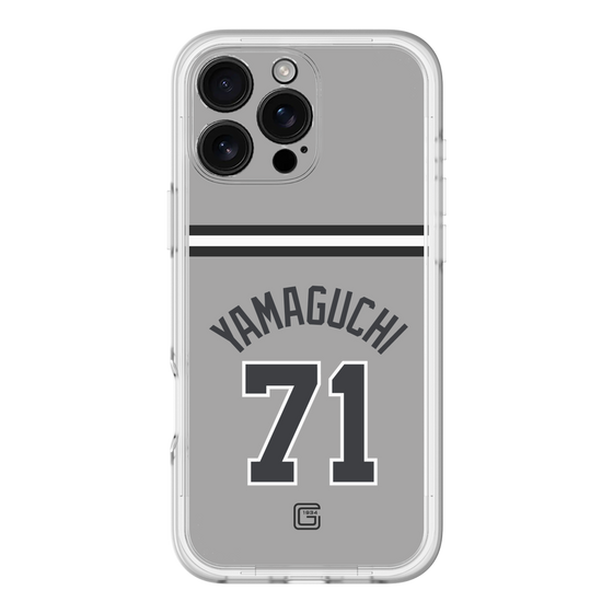 スリムプロテクションプレミアムケース［ 読売ジャイアンツ - #71 YAMAGUCHI - ビジター ］