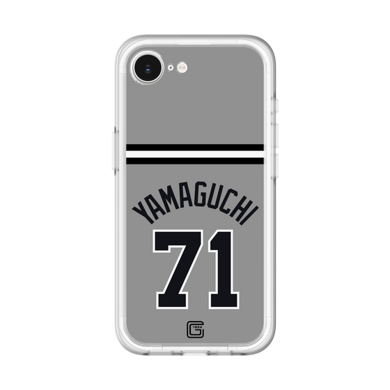 スリムプロテクションプレミアムケース［ 読売ジャイアンツ - #71 YAMAGUCHI - ビジター ］
