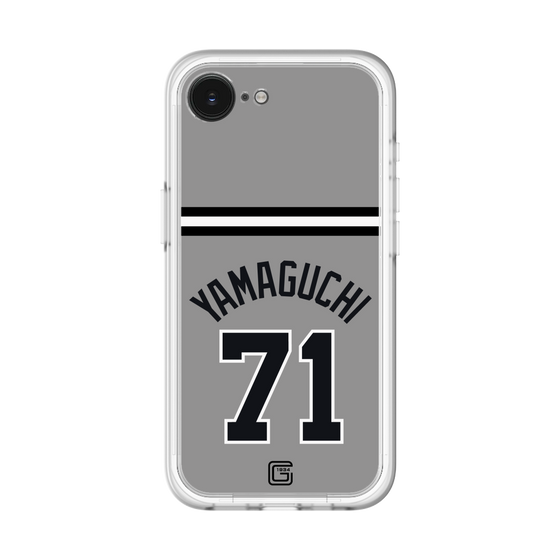 スリムプロテクションプレミアムケース［ 読売ジャイアンツ - #71 YAMAGUCHI - ビジター ］