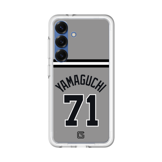 スリムプロテクションプレミアムケース［ 読売ジャイアンツ - #71 YAMAGUCHI - ビジター ］