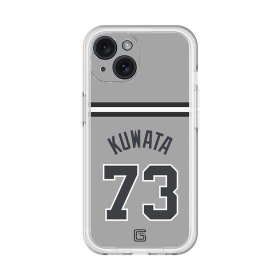 スリムプロテクションプレミアムケース［ 読売ジャイアンツ - #73 KUWATA - ビジター ］