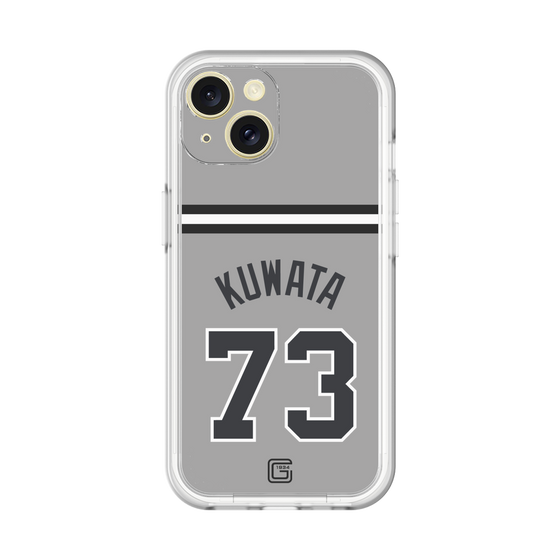 スリムプロテクションプレミアムケース［ 読売ジャイアンツ - #73 KUWATA - ビジター ］