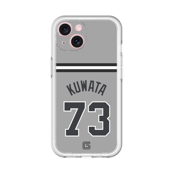 スリムプロテクションプレミアムケース［ 読売ジャイアンツ - #73 KUWATA - ビジター ］
