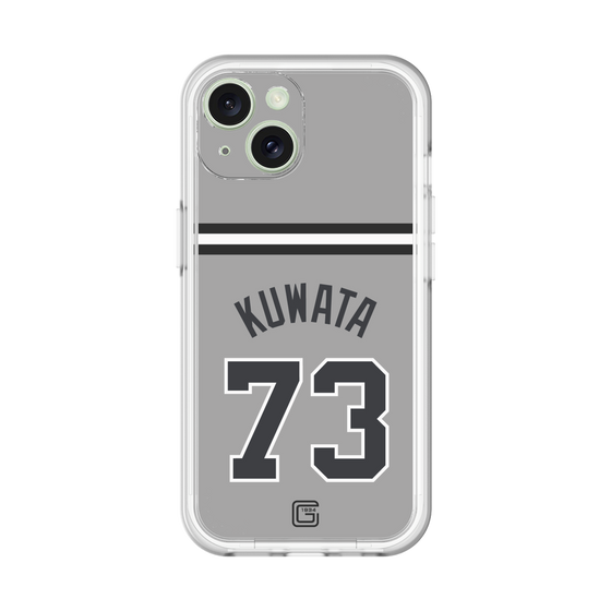 スリムプロテクションプレミアムケース［ 読売ジャイアンツ - #73 KUWATA - ビジター ］