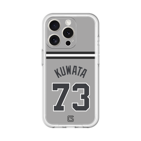 スリムプロテクションプレミアムケース［ 読売ジャイアンツ - #73 KUWATA - ビジター ］