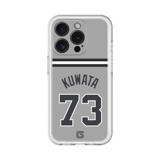 スリムプロテクションプレミアムケース［ 読売ジャイアンツ - #73 KUWATA - ビジター ］
