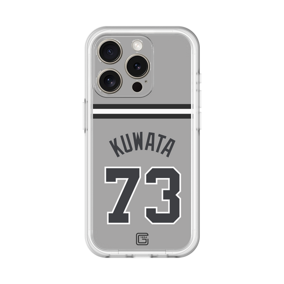 スリムプロテクションプレミアムケース［ 読売ジャイアンツ - #73 KUWATA - ビジター ］