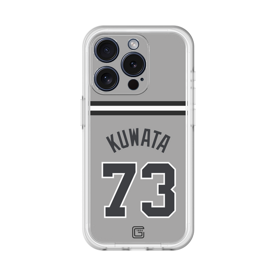 スリムプロテクションプレミアムケース［ 読売ジャイアンツ - #73 KUWATA - ビジター ］