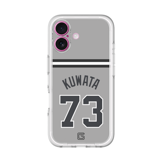 スリムプロテクションプレミアムケース［ 読売ジャイアンツ - #73 KUWATA - ビジター ］