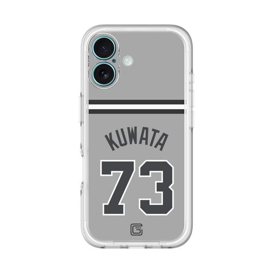 スリムプロテクションプレミアムケース［ 読売ジャイアンツ - #73 KUWATA - ビジター ］