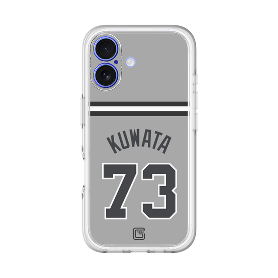スリムプロテクションプレミアムケース［ 読売ジャイアンツ - #73 KUWATA - ビジター ］