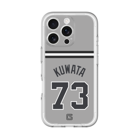 スリムプロテクションプレミアムケース［ 読売ジャイアンツ - #73 KUWATA - ビジター ］