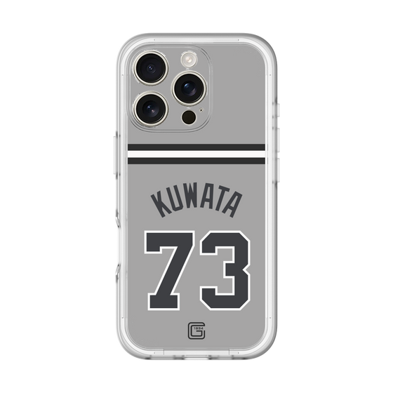 スリムプロテクションプレミアムケース［ 読売ジャイアンツ - #73 KUWATA - ビジター ］