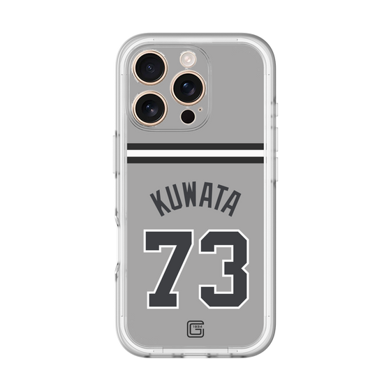 スリムプロテクションプレミアムケース［ 読売ジャイアンツ - #73 KUWATA - ビジター ］