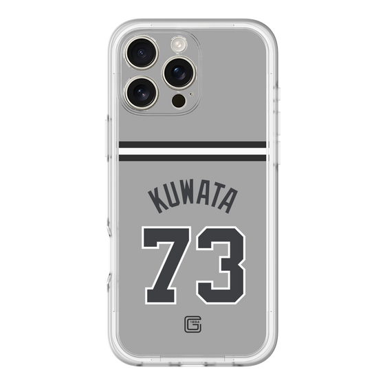 スリムプロテクションプレミアムケース［ 読売ジャイアンツ - #73 KUWATA - ビジター ］
