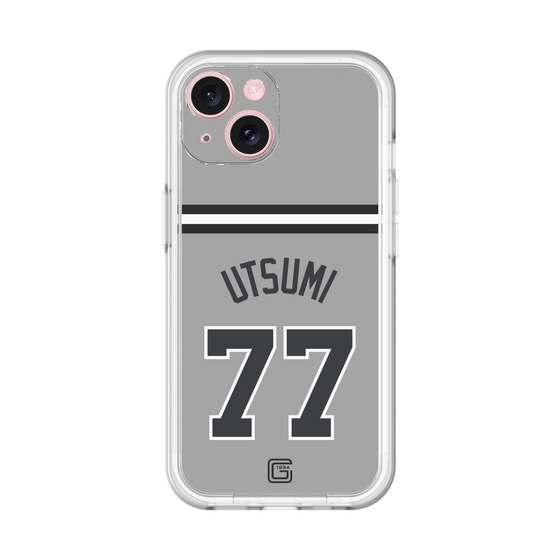 スリムプロテクションプレミアムケース［ 読売ジャイアンツ - #77 UTSUMI - ビジター ］