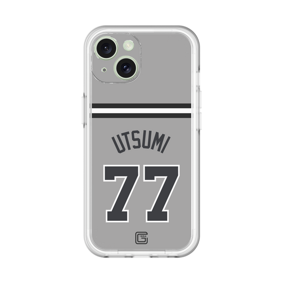 スリムプロテクションプレミアムケース［ 読売ジャイアンツ - #77 UTSUMI - ビジター ］