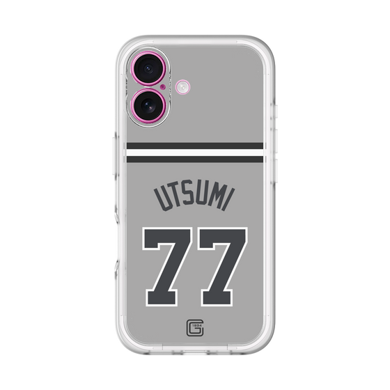 スリムプロテクションプレミアムケース［ 読売ジャイアンツ - #77 UTSUMI - ビジター ］
