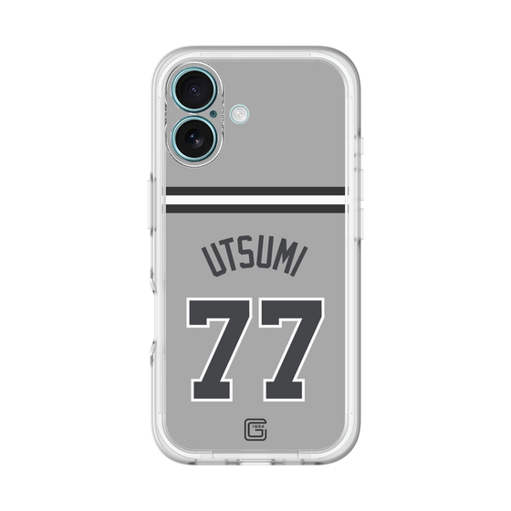 スリムプロテクションプレミアムケース［ 読売ジャイアンツ - #77 UTSUMI - ビジター ］