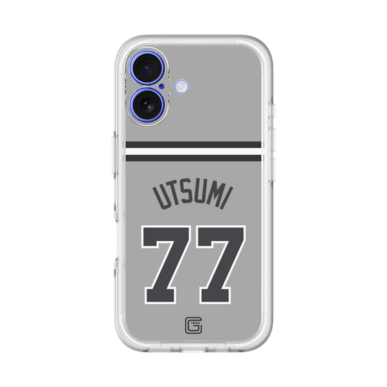 スリムプロテクションプレミアムケース［ 読売ジャイアンツ - #77 UTSUMI - ビジター ］