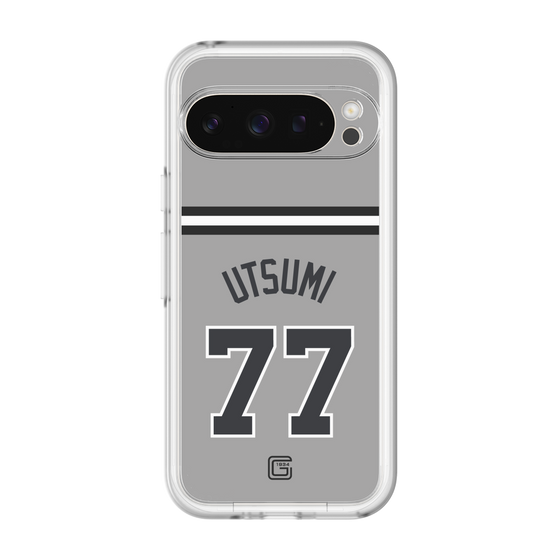 スリムプロテクションプレミアムケース［ 読売ジャイアンツ - #77 UTSUMI - ビジター ］