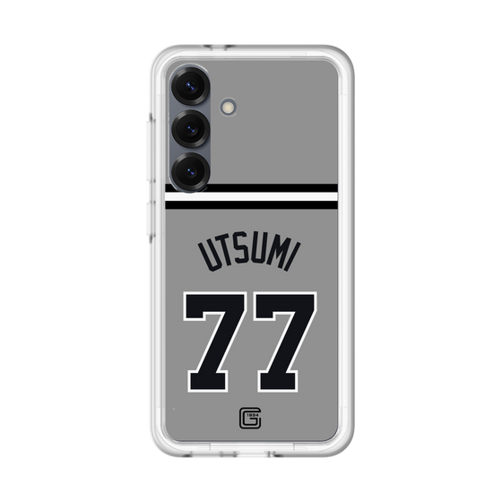スリムプロテクションプレミアムケース［ 読売ジャイアンツ - #77 UTSUMI - ビジター ］