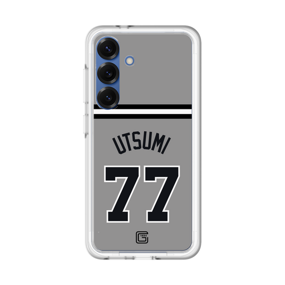 スリムプロテクションプレミアムケース［ 読売ジャイアンツ - #77 UTSUMI - ビジター ］