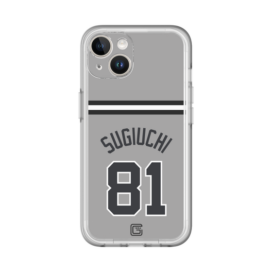 スリムプロテクションプレミアムケース［ 読売ジャイアンツ - #81 SUGIUCHI - ビジター ］