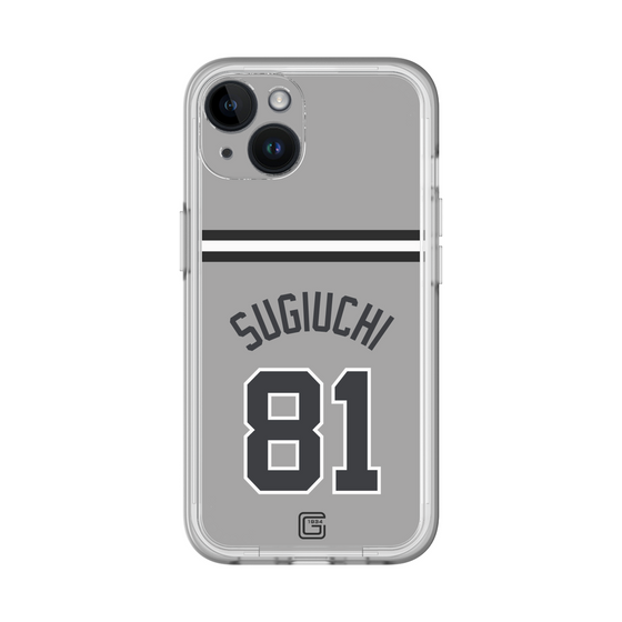 スリムプロテクションプレミアムケース［ 読売ジャイアンツ - #81 SUGIUCHI - ビジター ］