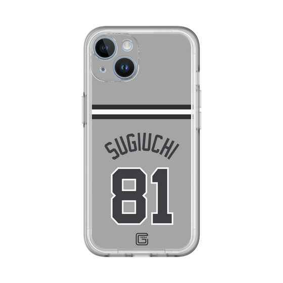 スリムプロテクションプレミアムケース［ 読売ジャイアンツ - #81 SUGIUCHI - ビジター ］