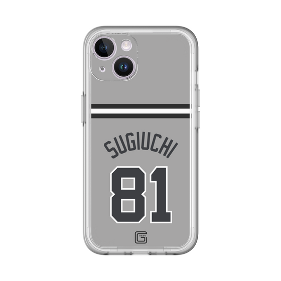 スリムプロテクションプレミアムケース［ 読売ジャイアンツ - #81 SUGIUCHI - ビジター ］