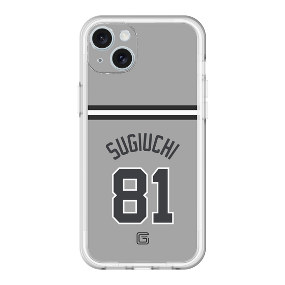 スリムプロテクションプレミアムケース［ 読売ジャイアンツ - #81 SUGIUCHI - ビジター ］