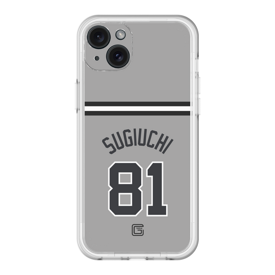 スリムプロテクションプレミアムケース［ 読売ジャイアンツ - #81 SUGIUCHI - ビジター ］