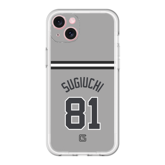 スリムプロテクションプレミアムケース［ 読売ジャイアンツ - #81 SUGIUCHI - ビジター ］