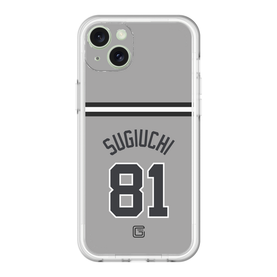 スリムプロテクションプレミアムケース［ 読売ジャイアンツ - #81 SUGIUCHI - ビジター ］