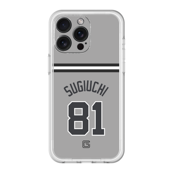 スリムプロテクションプレミアムケース［ 読売ジャイアンツ - #81 SUGIUCHI - ビジター ］