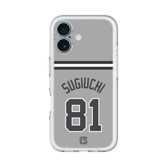 スリムプロテクションプレミアムケース［ 読売ジャイアンツ - #81 SUGIUCHI - ビジター ］