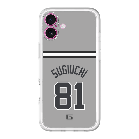 スリムプロテクションプレミアムケース［ 読売ジャイアンツ - #81 SUGIUCHI - ビジター ］
