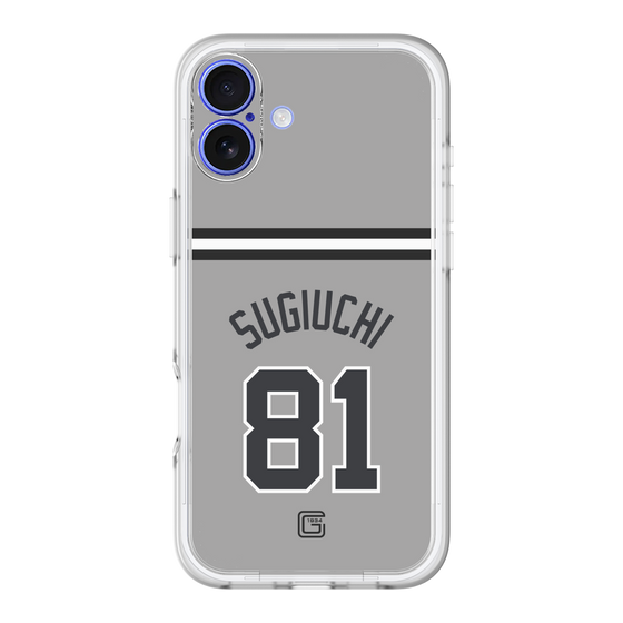 スリムプロテクションプレミアムケース［ 読売ジャイアンツ - #81 SUGIUCHI - ビジター ］