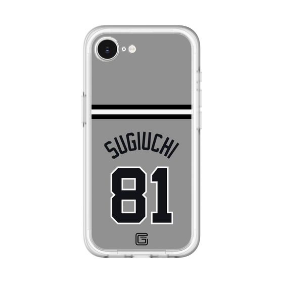 スリムプロテクションプレミアムケース［ 読売ジャイアンツ - #81 SUGIUCHI - ビジター ］